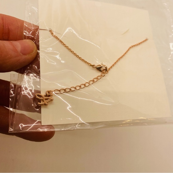 NWT Adore Bracelet Swarovski Crystals Organic Circle Rose Gold Tone - Picture 5 of 8